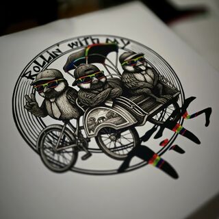 Rollin' with my Tits Tee